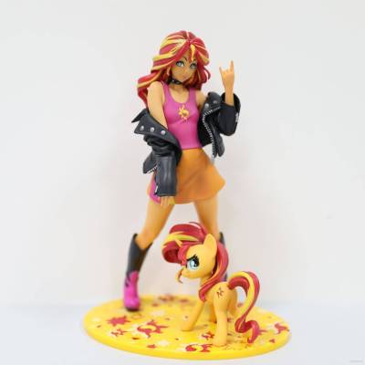 Beautiful Girl Statue My Little Pony Sunset Shimmer Action Figure Gift For Girls Home Decor Dolls Toys For Kids