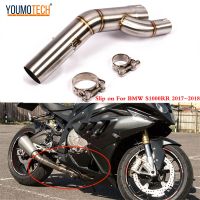 Motorcycle Exhaust Middle Pipe Link Pipe For BMW S1000RR 2017 2018 S 1000RR Slip-On without Exhaust Muffler