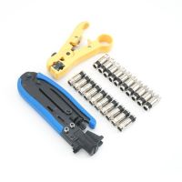 chenge41 Wire stripper set Coaxial cable RG6/11 F head crimping plier RG-59/6/7/11 wire good tool for Network