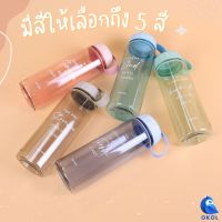 ขวดน้ำ ขวดน้ำดื่มพลาสติก Moshi Moshi ลายคำคม ลายข้อความ  รุ่น348 ขนาด 575ml ขวดนำ้พกพา ขวดนำ้โมชิ โมชิ - OKOL