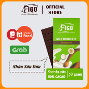 Milk Chocolate 50% Cacao Figo nhân Coconut