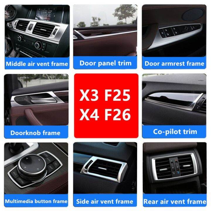 car-console-cd-panel-ac-vents-frame-decoration-cover-doorknob-frame-trim-stickers-for-bmw-x3-f25-x4-f26-lhd-interior-accessories