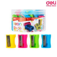 Deli กบเหลาดินสอสีนีออน แบบพกพา แพ็ค 48 ชิ้น Pencil Sharpener 0531 กบเหลาดินสอ กบเหลาดินสอแฟนซี เครื่องเหลาดินสอ อุปกรณ์การเรียน อุปกรณ์เครื่องเขียน อุปกรณ์นักเรียน เครื่องเขียนนักเรียน