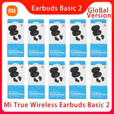 10pcslot Global Version Xiaomi Redmi Airdots 2 Bt 5.0 Tws Wireless Headphones Mi Earbuds Basic 2 Game Mode Automatic Link