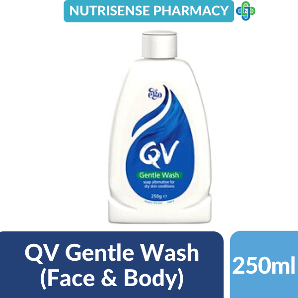 QV Gentle Wash 250g [Face and Body, For Dry Sensitive Skin] Lazada