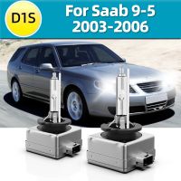 Lslight ไฟหน้ารถ D1s 35W 2ชิ้น,หลอดไฟไฟซีนอนซ่อนเหมาะสำหรับ Saab 9 5 5อะไหล่ไฟหน้าอัตโนมัติ6000K 2003 2004 2005 2006