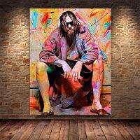 Pop Graffiti Art The Big Lebowski ภาพยนตร์คลาสสิกโปสเตอร์ผ้าใบพิมพ์ภาพวาดตกแต่ง Wall ArtPicture ตกแต่งห้องนอน (ไม่มีกรอบ)