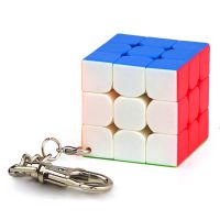 MoYu KeyChain Mofangjiaoshi 3cm 3.5cm Mini 3x3x3 Magic Cube KeyChain Professional Educational toys Key Ring cubo magico Puzzle Brain Teasers