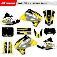 MCHMFG For SUZUKI RM125 RM250 RX 1992 1993 1994 1995 Full Graphics Decals Stickers Motorcycle Background Custom Number Name