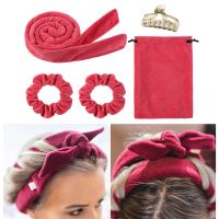 Heatless Curling Rod Headband No Heat Hair Curlers Ribbon Lazy Hair Rollers Silk Curls Sleeping Soft Headband Hair Styling Tools Cleaning Tools