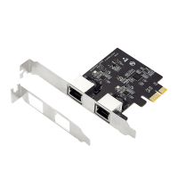 PCIe Dual Gigabit Ethernet Controller Card RTL8111H Chips Server Network 2 Rj45 Port Lan Adapter Zcard 10/100/1000Mbps