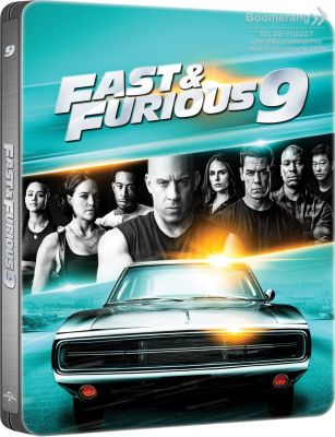 Fast & Furious 9 /เร็ว...แรงทะลุนรก 9 (4K+Blu-ray Steelbook) (4K/BD มีเสียงไทย มีซับไทย) (ปกนักแสดง) (Boomerang) (หนังใหม่)