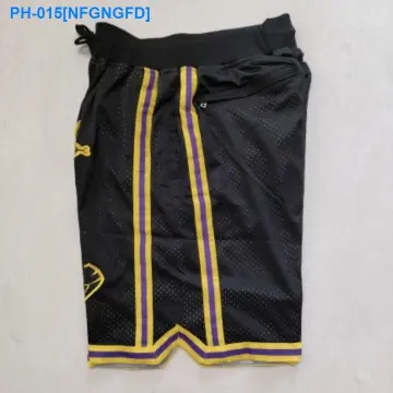 Lakers Unisex Quick Drying Basketball Short Embroidered LOGO #23