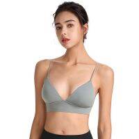 （A So Cute） เสื้อกีฬาสำหรับผู้หญิง Push UpDeep V ThinPadded Sleepwears ยิม WorkoutBralette ชุดชั้นใน DailyTop