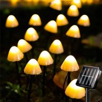 [AMO Garden Decoration]LED พลังงานแสงอาทิตย์แสงสตริงเห็ดไฟ IP65กลางแจ้งกันน้ำพวงมาลัยสวนลานตกแต่งกลางแจ้งพลังงานแสงอาทิตย์ไฟนางฟ้าแสง