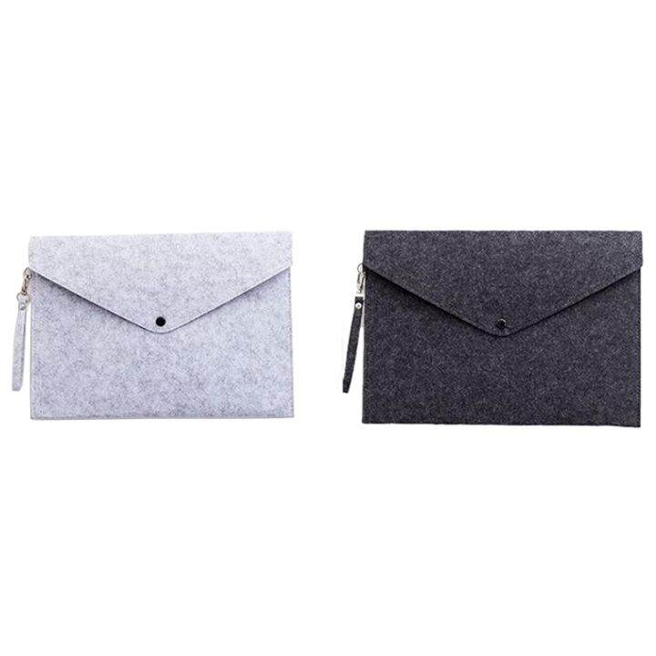 1pc-simple-a4-big-capacity-document-bag-pad-business-briefcase-file-folders-chemical-felt-filing-products