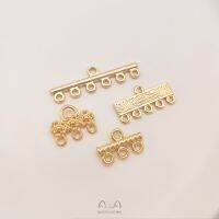 ♝ถุงสีถนอมอาหารสีทองเครื่องประดับ Diy 14 K ใช้ต่างหูพู่แบบมีรูพรุนและจี้โบราณวัสดุประดับแขวนด้วยมือ