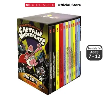 Captain Underpants Books 1-12 Complete FULL COLOR Collection (Hardcover)