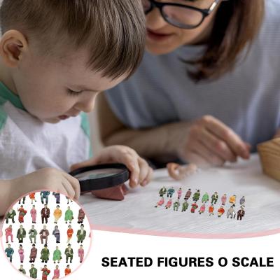 Scale Model Architecture Seated Figure Toys Miniature Street People Sitting For Diorama Construction All Scene Making P0L5