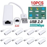 1-10PCS USB 2.0 Wired USB to RJ45 Network Card 100Mbps USB To RJ45 Ethernet Adapter Network Card for PC Laptop Nintendo Switch