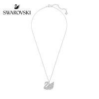 สร้อยคอโซ่รูปหงส์สีขาวทองขนาดใหญ่สําหรับผู้หญิง swarovski swan lake