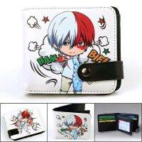 My Hero Academia Anime Leather Wallet Men Women Todoroki Shoto Coin Purse