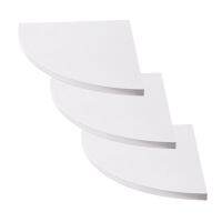 3PCS/Set Round End Hanging Wall Mount Floating Shelves Corner Bookshelf Display Racks Decoration for Bedroom Office Home Decor