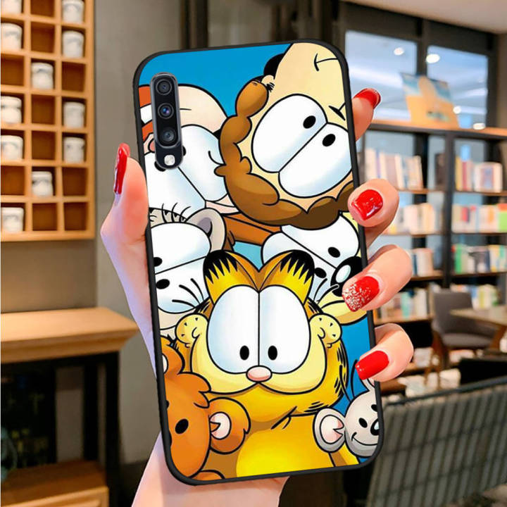 ttl27-garfield-อ่อนนุ่ม-high-quality-ซิลิโคน-tpu-phone-เคสโทรศัพท์-ปก-หรับ-samsung-galaxy-a10-a10s-a9-a8-a7-a6-a5-j8-j7-j730-j6-j4-j2-prime-plus-core-pro