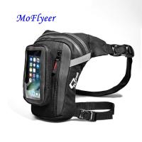 MoFlyeer Mens Fashion Motorcycle Drop Leg Bag Hip Hop Bum Fanny Pack Waterproof Motorbike Bags Outdoor Casual Waist Pack