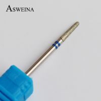 Asweina High Quality 1 PCS Diamond Burr Drills Bit Nail 3/32 quot; Electric Nail Art Cleaning Manicure Machine Accessory