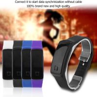 Korean Style Fashionable Men Women Lovers LED Touch Screen Digital Smart Watch Flexibility TPU Sport Data Time Display Watch