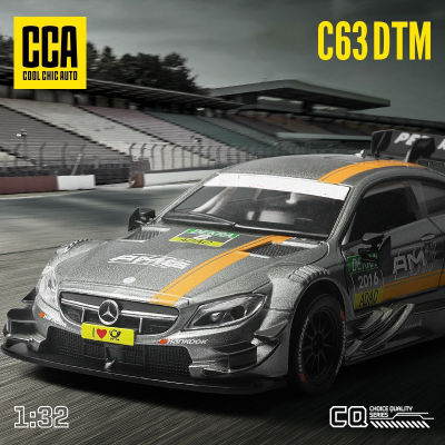 1:32 -Benz C63 DTM แรลลี่รถล้อแม็กรถยนต์ Die Cast รถของเล่นรุ่นเสียงและแสงเด็กของเล่นของสะสมของขวัญวันเกิด