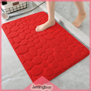 Jettingbuy Flash Sale Home Cobblestone Embossed Door Carpet Door Mat