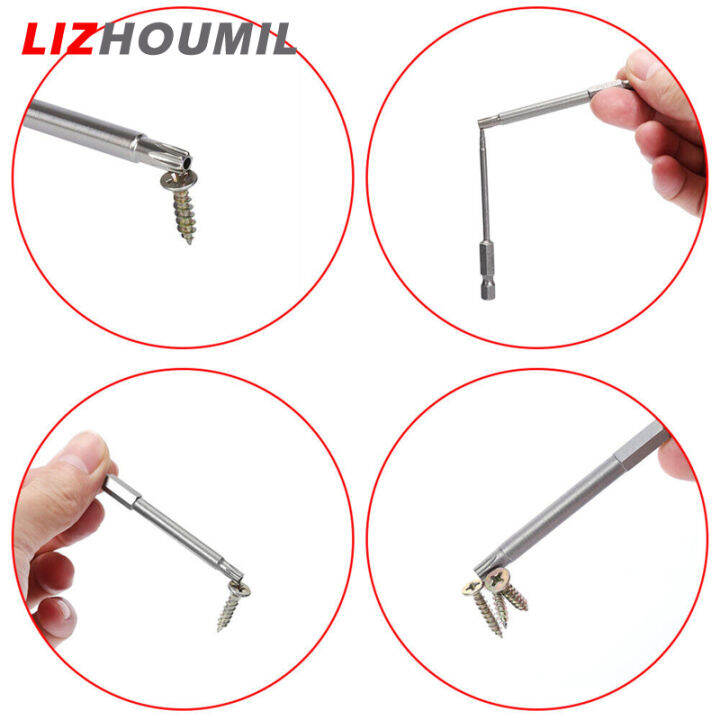 lizhoumil-11ชิ้นชุดบิตหัวเจาะแบนหลายขนาด-t6t7-t8-t9-t10-t15-t20-t25-t27-t30-t40ไขควงแม่เหล็ก