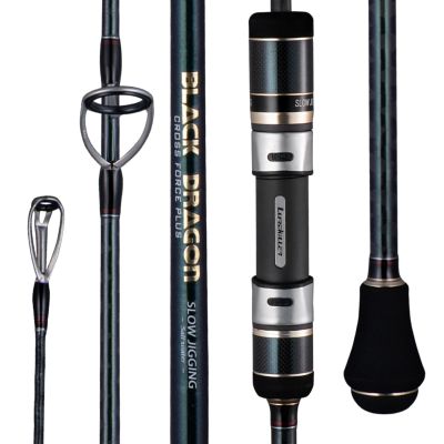 แหวน Nsbk53eemmt Lurekiller Fuji Alconite คันเบ็ดช้ามังกรดำ632หมุน/หล่อแข็ง Hi Power Cross Carbon Ocean Boat Rod