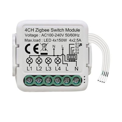 Tuya Zigbee Smart Switch Module Relay Smartlife Wireless Control Compatible Alexa Home Yandex Alice