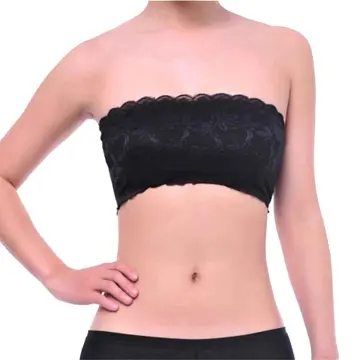 Girls strapless hot sale crop top