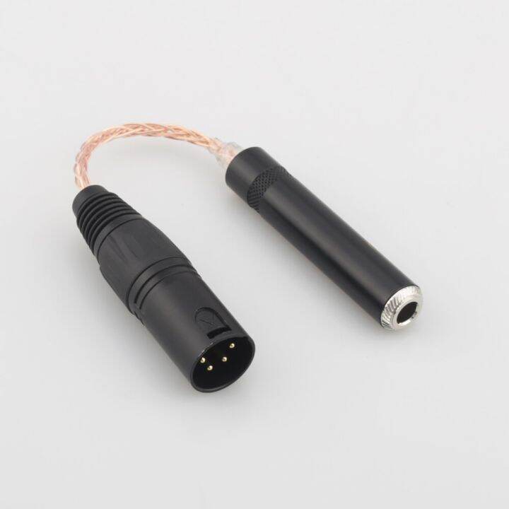 high-quality-hc028-8-cores-single-copper-4-pin-xlr-male-balanced-to-6-35mm-1-4-female-audio-adapter-cable