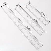 15cm 20cm 30cm Straight Ruler Transparent Plastic Ruler Drawing Tool Desk Accessories Student Stationery School Office Supplies Cleaning Tools