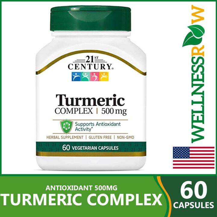 AUTHENTIC 21st Century® Turmeric Complex 500 mg (60 Vege Capsules