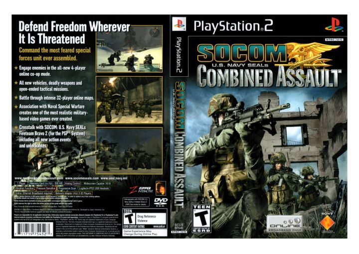 大感謝セール】 socom Combined Assault【中古・PS2北米版】 家庭用