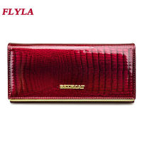 2022 New Luxury Genuine Leather Wallet Women Long Card Holder Purse Ladies Money Bags Crocodile Pattern Wallet for Women