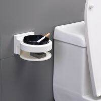 [COD] European round stainless steel ashtray hotel bathroom double free punching storage