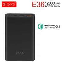 Eloop E36 (ORSEN) ของแท้100%(ไม่แท้ยินดีคืนเงิน)ความจุ12000mah พาวเวอร์แบงค์ Eloopรองรับชาร์จเร็ว Quick Charg 3.0 แบตสำรอง แบตเตอรี่สำรองPowerBank