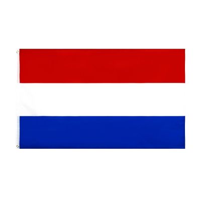 Flaghub ธงประเทศเนเธอร์แลนด์สำหรับตกแต่งขนาด60X90 90X150ซม.