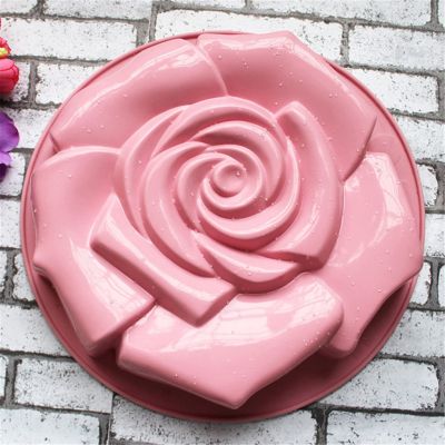 GL-แม่พิมพ์ ซิลิโคน รูปดอกกุหลาบ ขนาดใหญ่ (คละสี) Big rose silicone mold