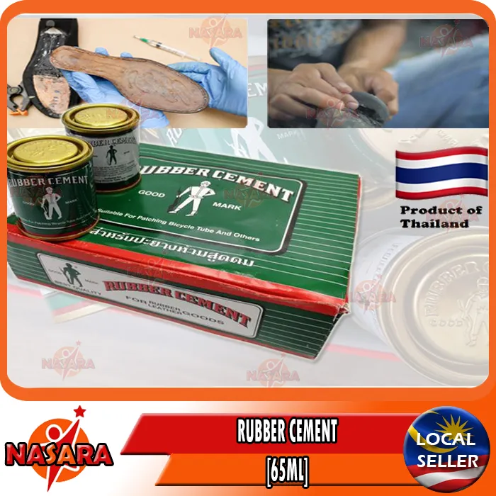 NASARA [ 65ML ] GOOD MARK RUBBER CEMENT ADHESIVE GLUE for PATCHING