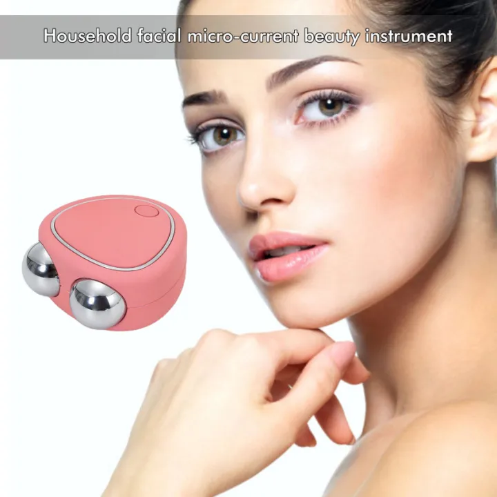 Ems Facial Massager Microcurrent Face Lift Machine Roller Skin Tightening Rejuvenation Beauty