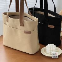 【BA】﹍◄ Original Design Japanese Thickened Simple All-match Commuter Canvas Tote Bag Leisure Art Student Shoulder Handbag