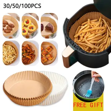 Air Fryer Parchment Paper, Perforated Disposable Liners for Ninja Foodi  Grill, 5 in 1, AG301, 4qt Air Fryer, 100 PCs - AliExpress